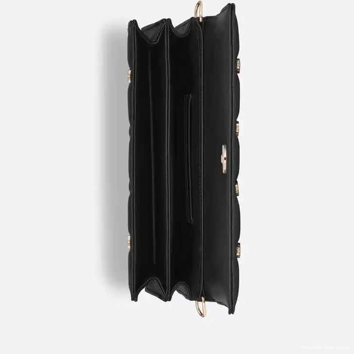 Cheap Butterfly Black Bag Dior Studs Top Cannage Handle Miss Lambskin with 0701 Luxury